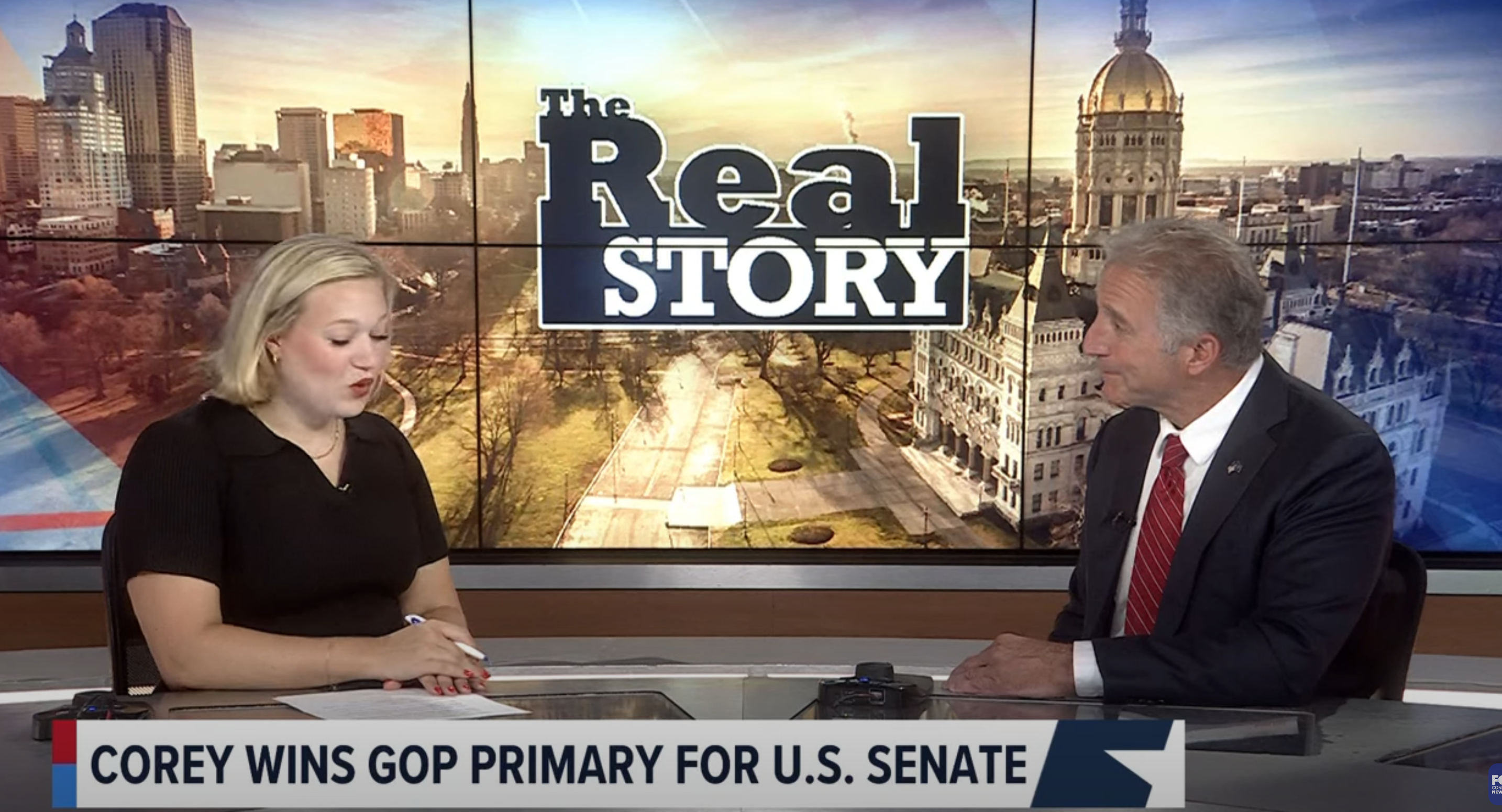 Emma Wulfhorst interviews Matt Corey on 'The Real Story' after Corey wins GOP primary for U.S. Senate.